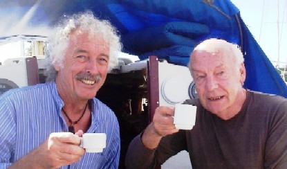 Rejduch y Galeano en el Charrua, puerto del Buceo