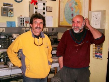 Luis y Miguel Urbieta en Punta Alta