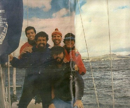 La tripulación del Patagón en Malvinas