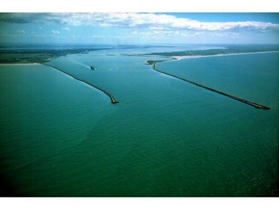 La entrada de Río Grande desde el aire