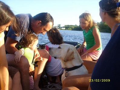 las familias a bordo